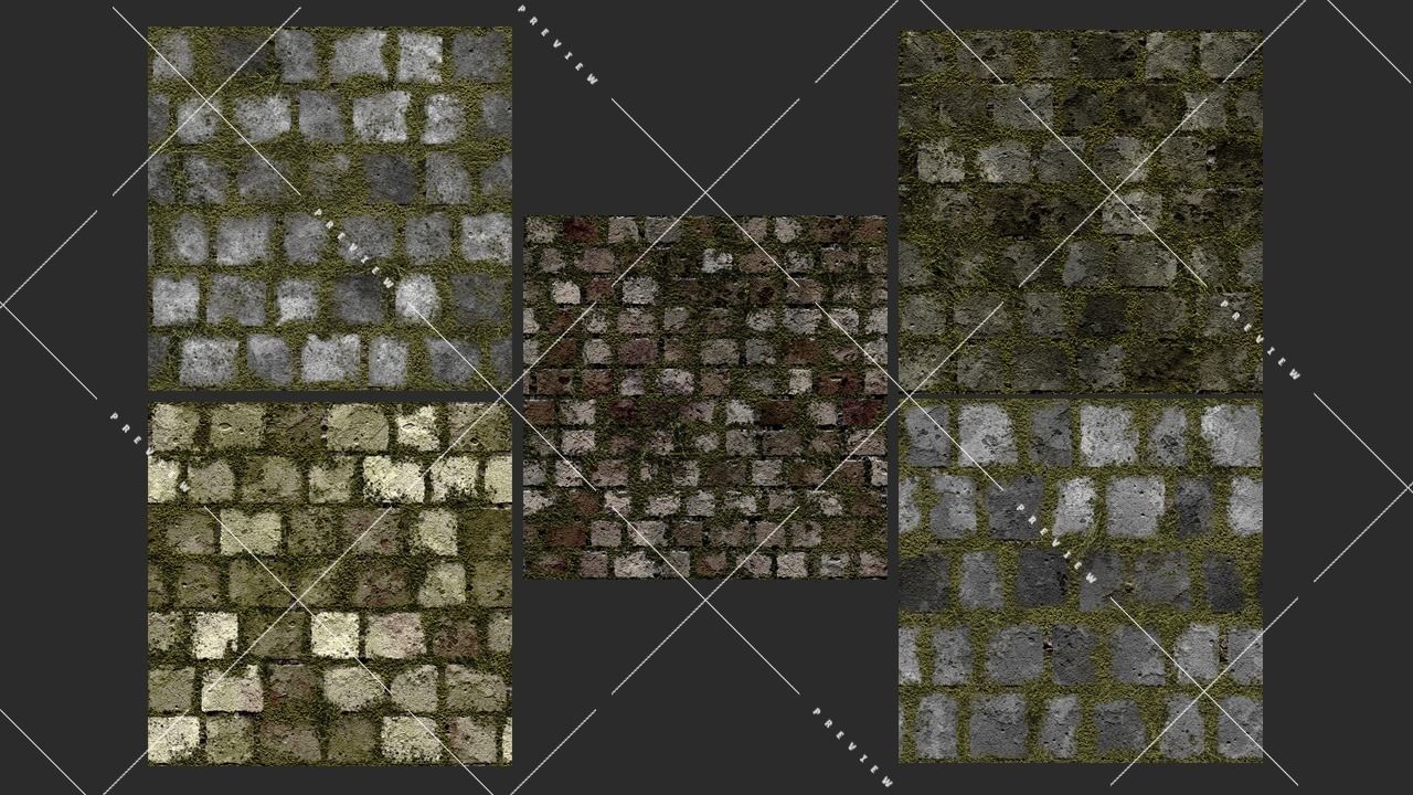 Texture Pack Seamless Mossy Stone Vol 01 Texture_1
