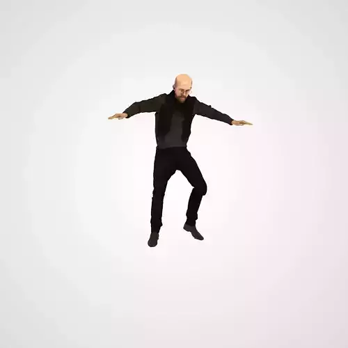 3d Human Arch-Viz  Art Critic Architect  Rigged  3D model