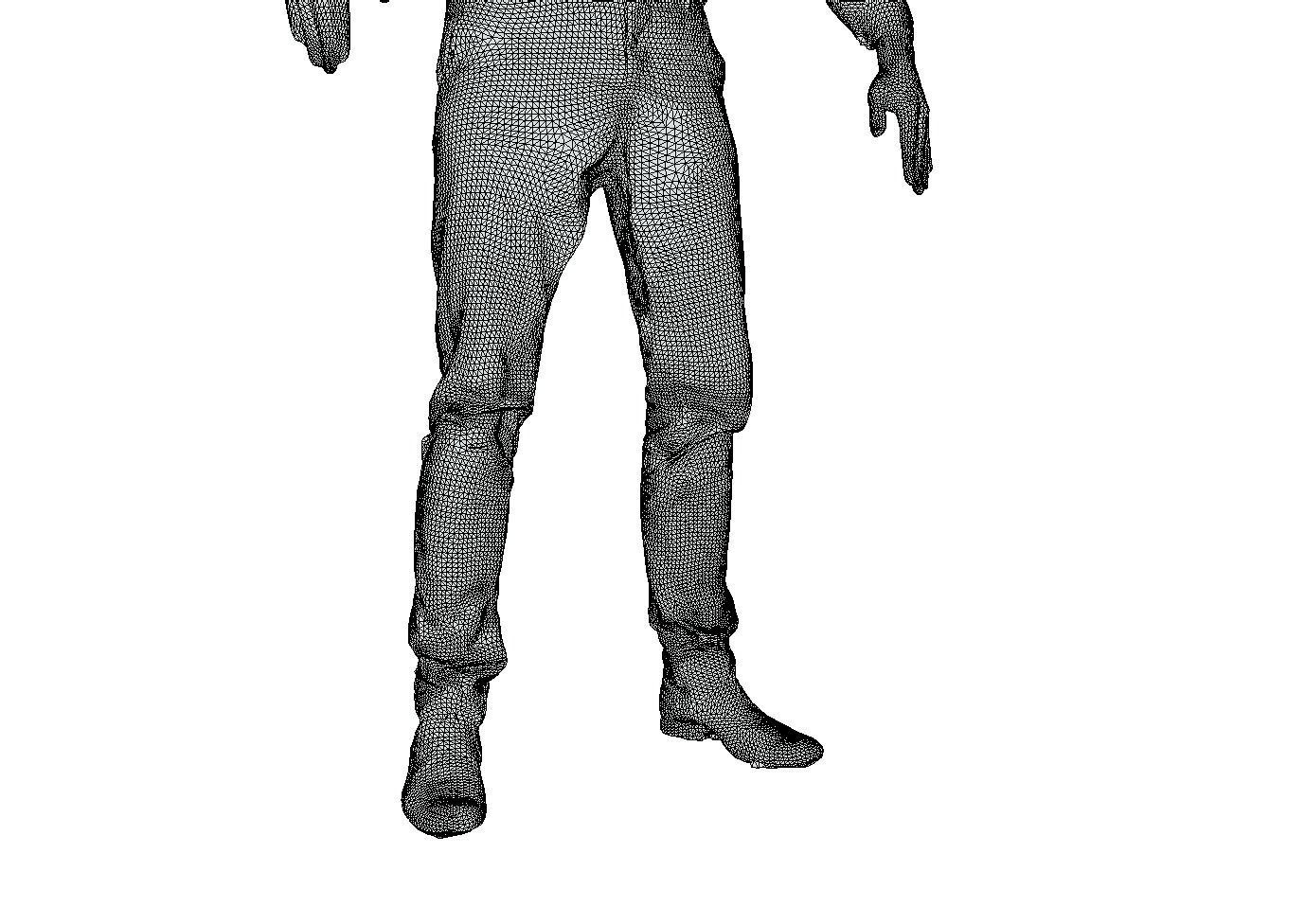 3d Human Arch-Viz  Art Critic Architect  Rigged  3D model_9