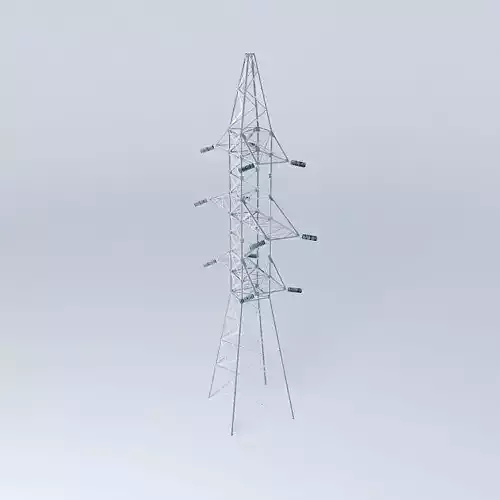 Transmission line tower 22 Strautu  Dzelzavas street Riga Latvia Free 3D model