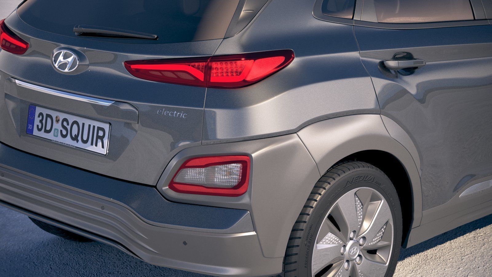 Hyundai Kona Electric 2019 3D model_3