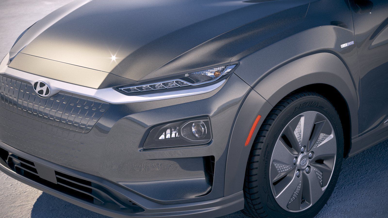 Hyundai Kona Electric 2019 3D model_2
