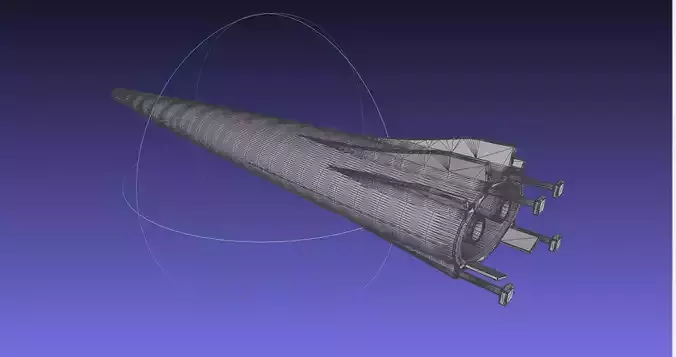 Small SSTO Rocket Concept Printable Miniature 3D print model