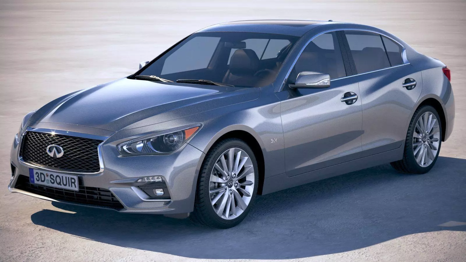 Infiniti Q50 2018 3D model_0