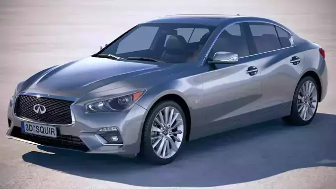 Infiniti Q50 2018 3D model Infiniti Q50 2018 3D model