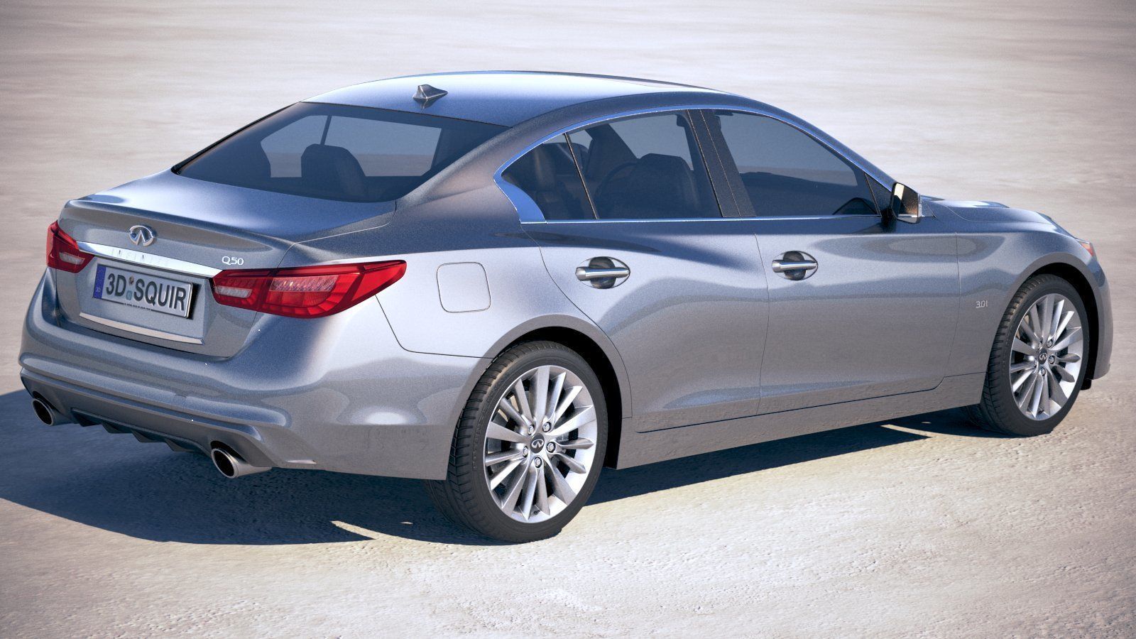 Infiniti Q50 2018 3D model_4