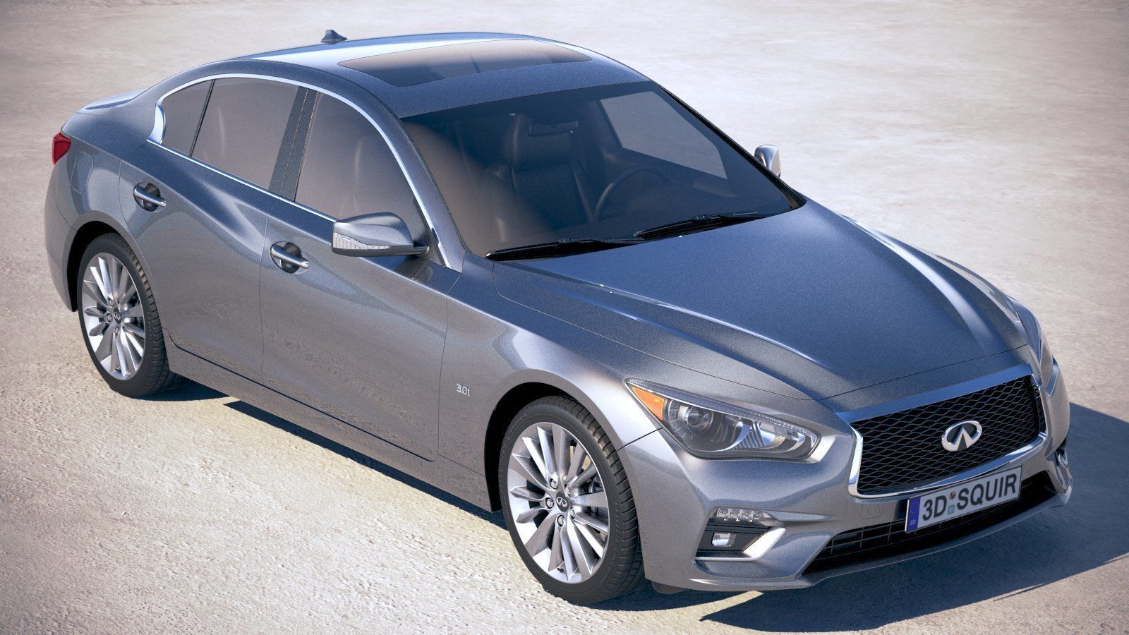 Infiniti Q50 2018 3D model_11