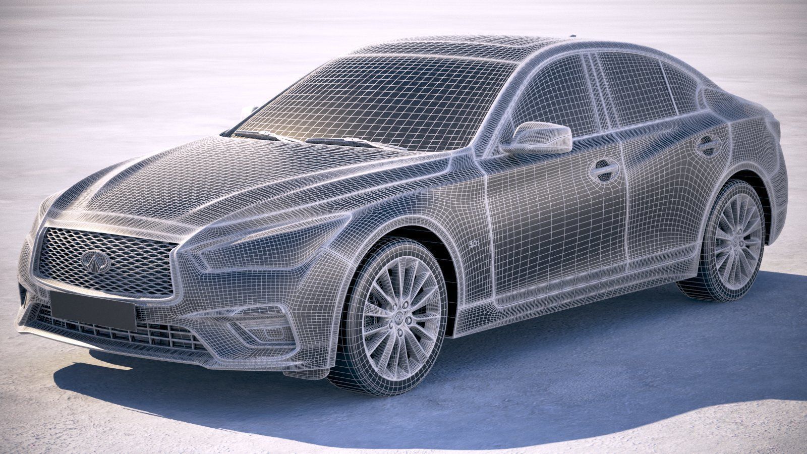 Infiniti Q50 2018 3D model_17
