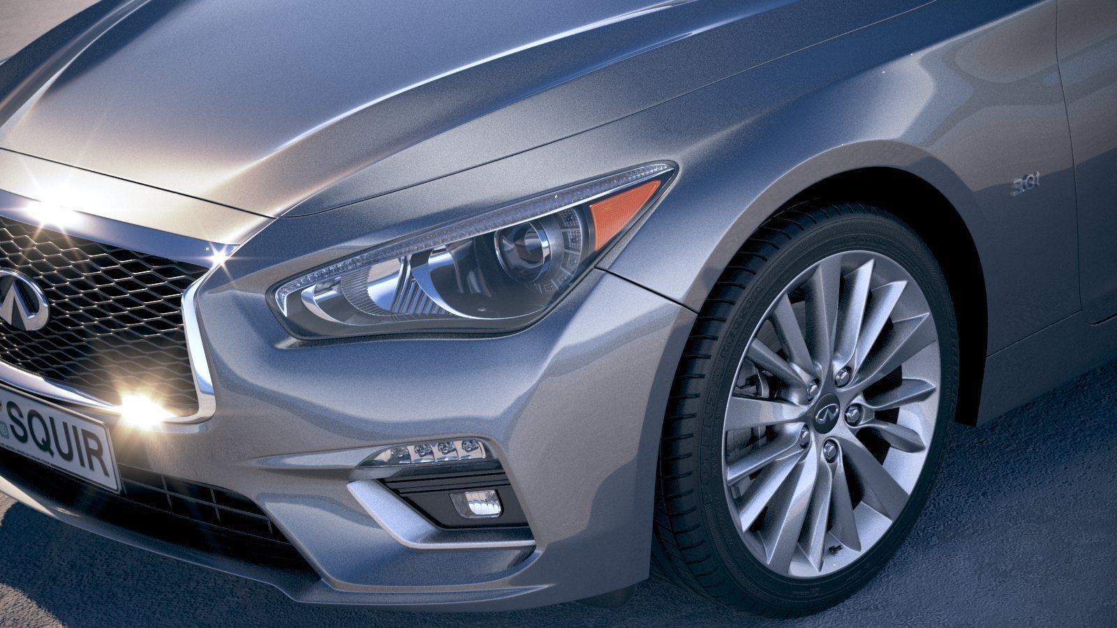 Infiniti Q50 2018 3D model_2