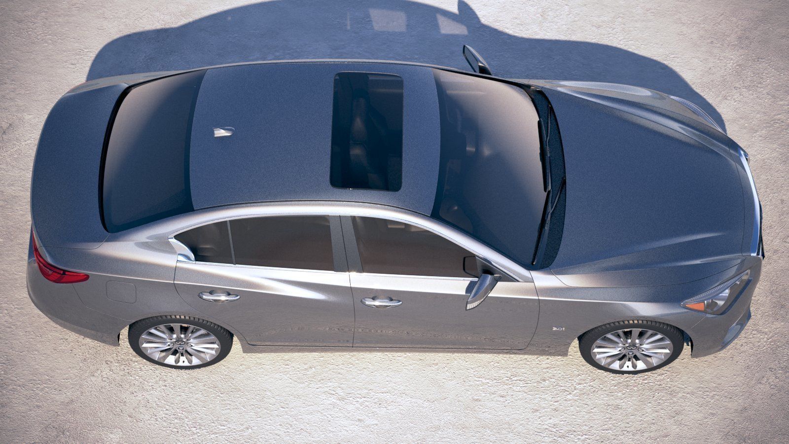 Infiniti Q50 2018 3D model_7
