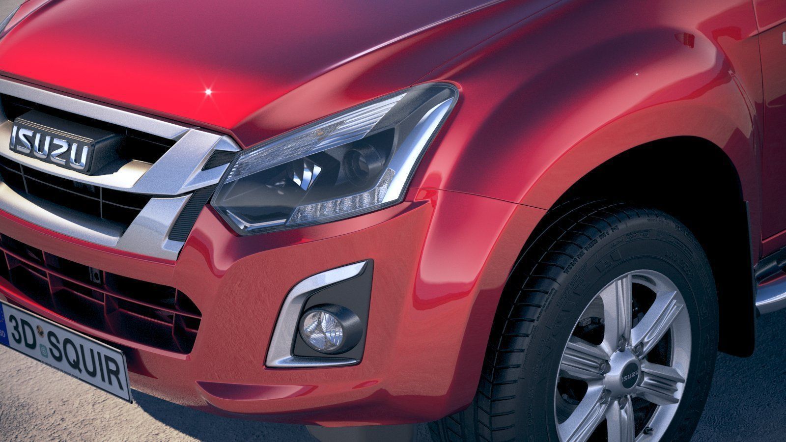 Isuzu D-Max 2017 3D model_2