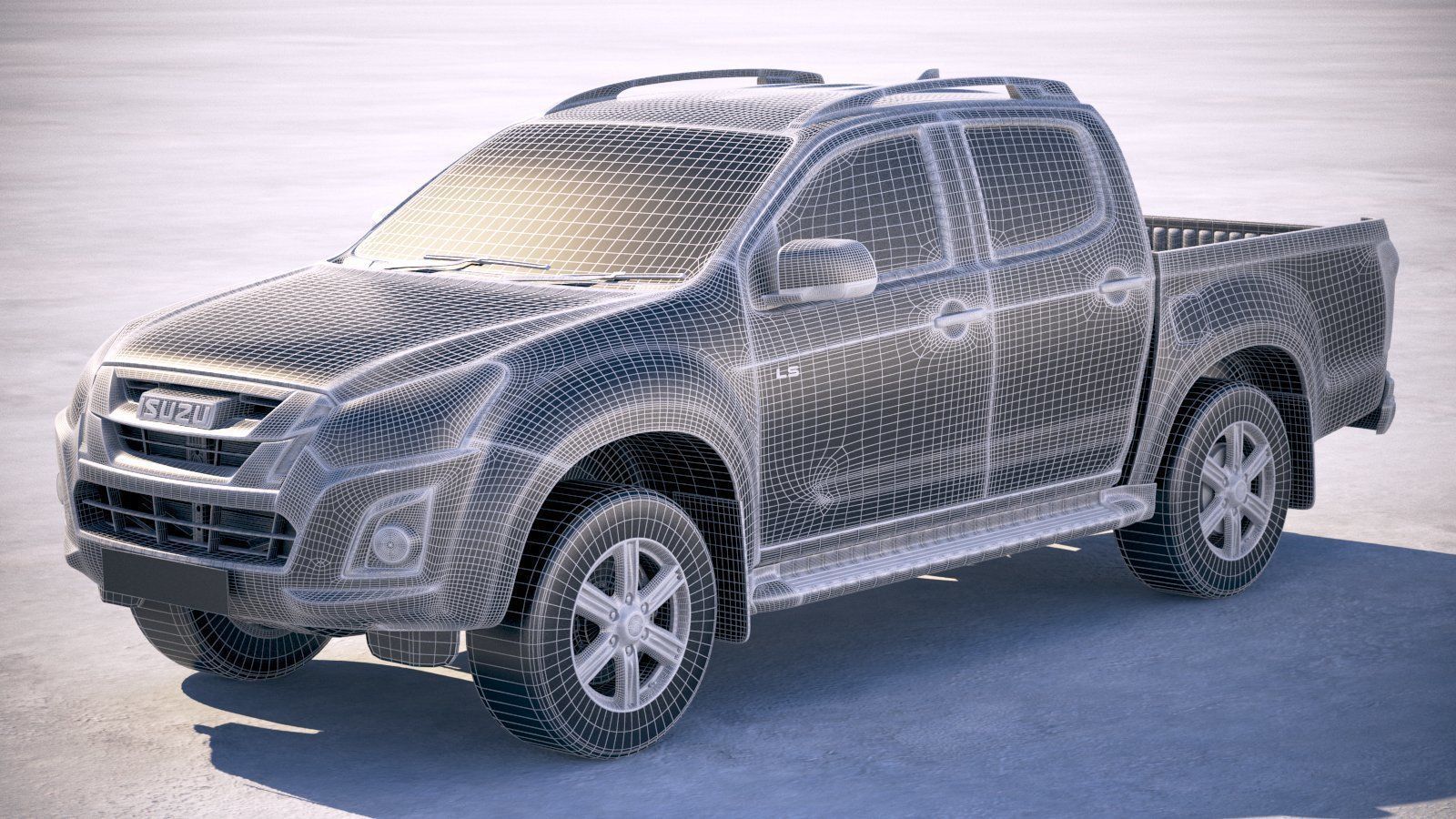 Isuzu D-Max 2017 3D model_17