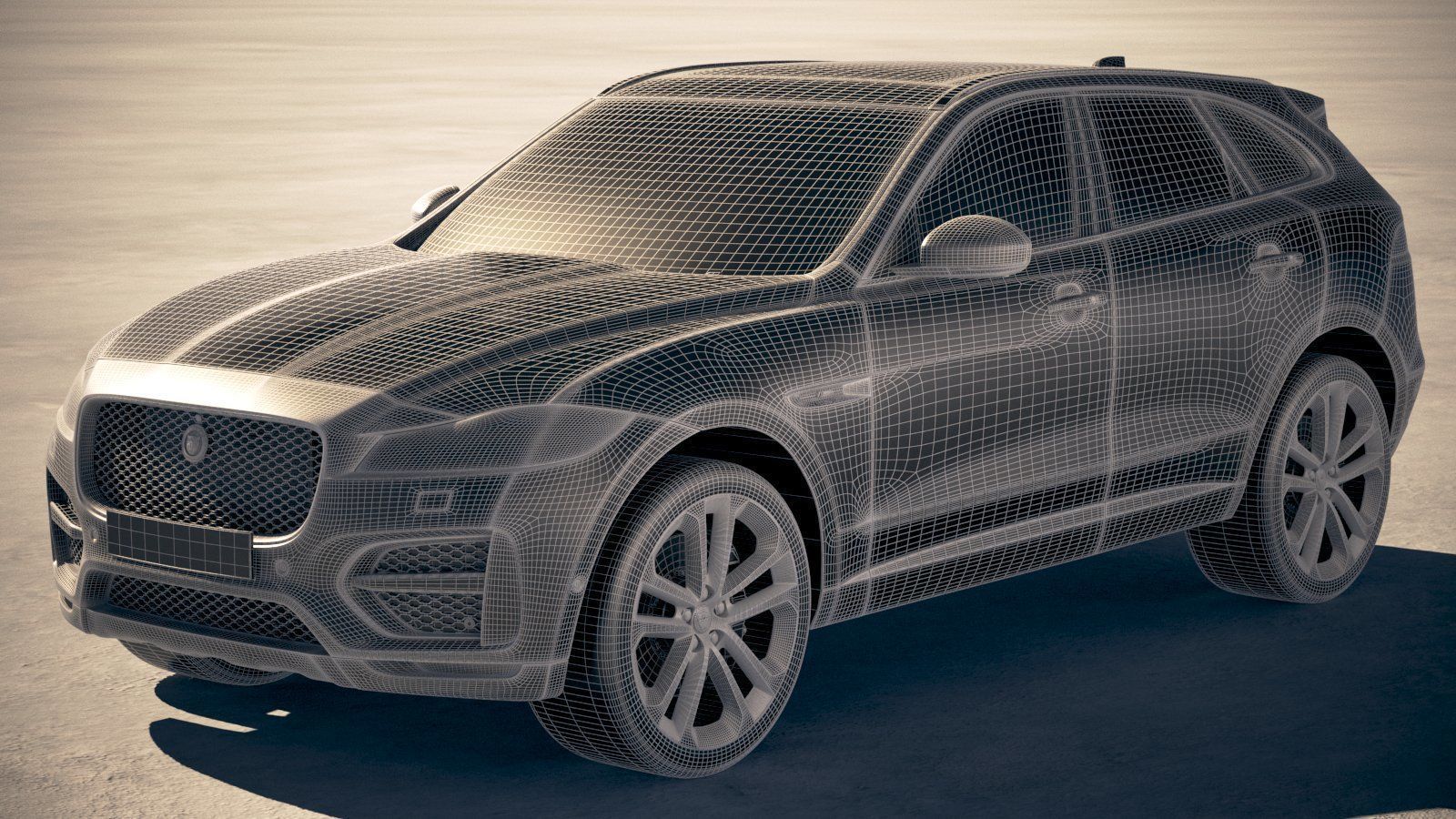 Jaguar F-pace R 2019 3D model_17