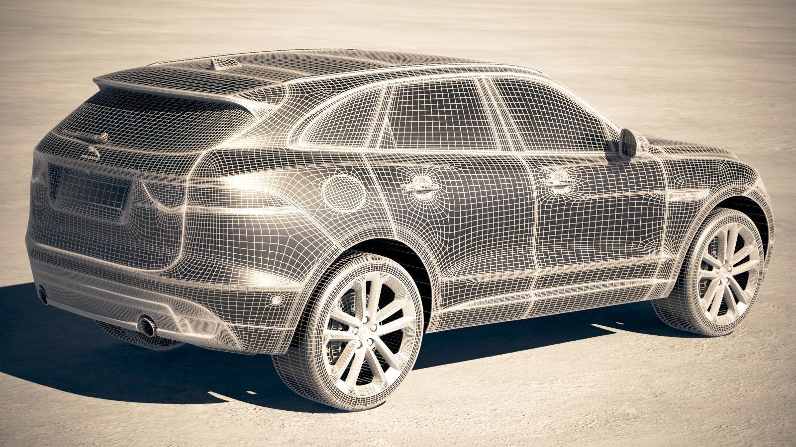 Jaguar F-pace R 2019 3D model_18