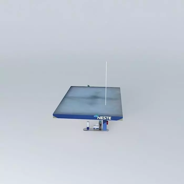 Riga, petrol station Neste Dzelzavas street 3 central building Free 3D model