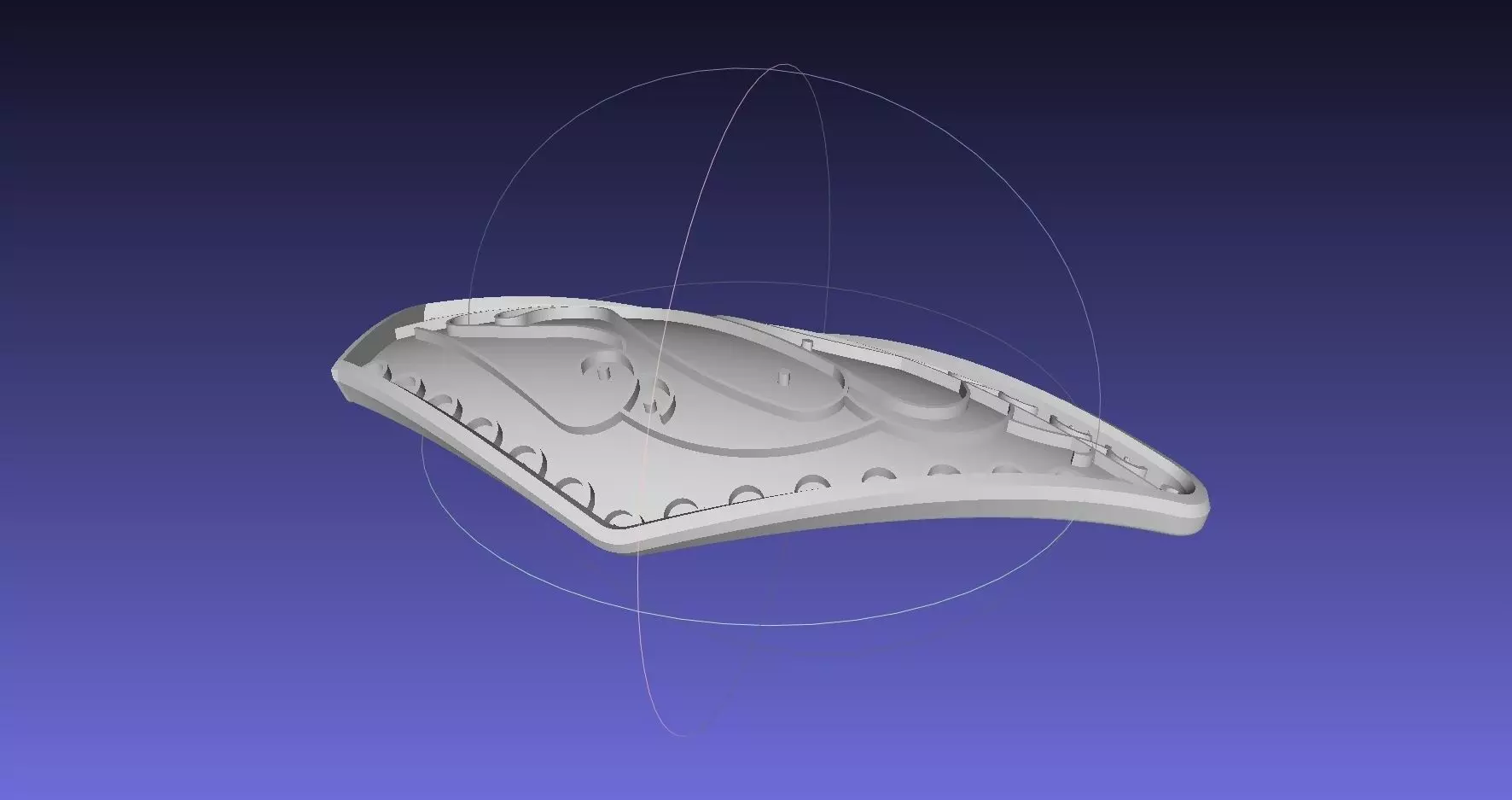 Printable Patterned Shoulder Armor 3D print model