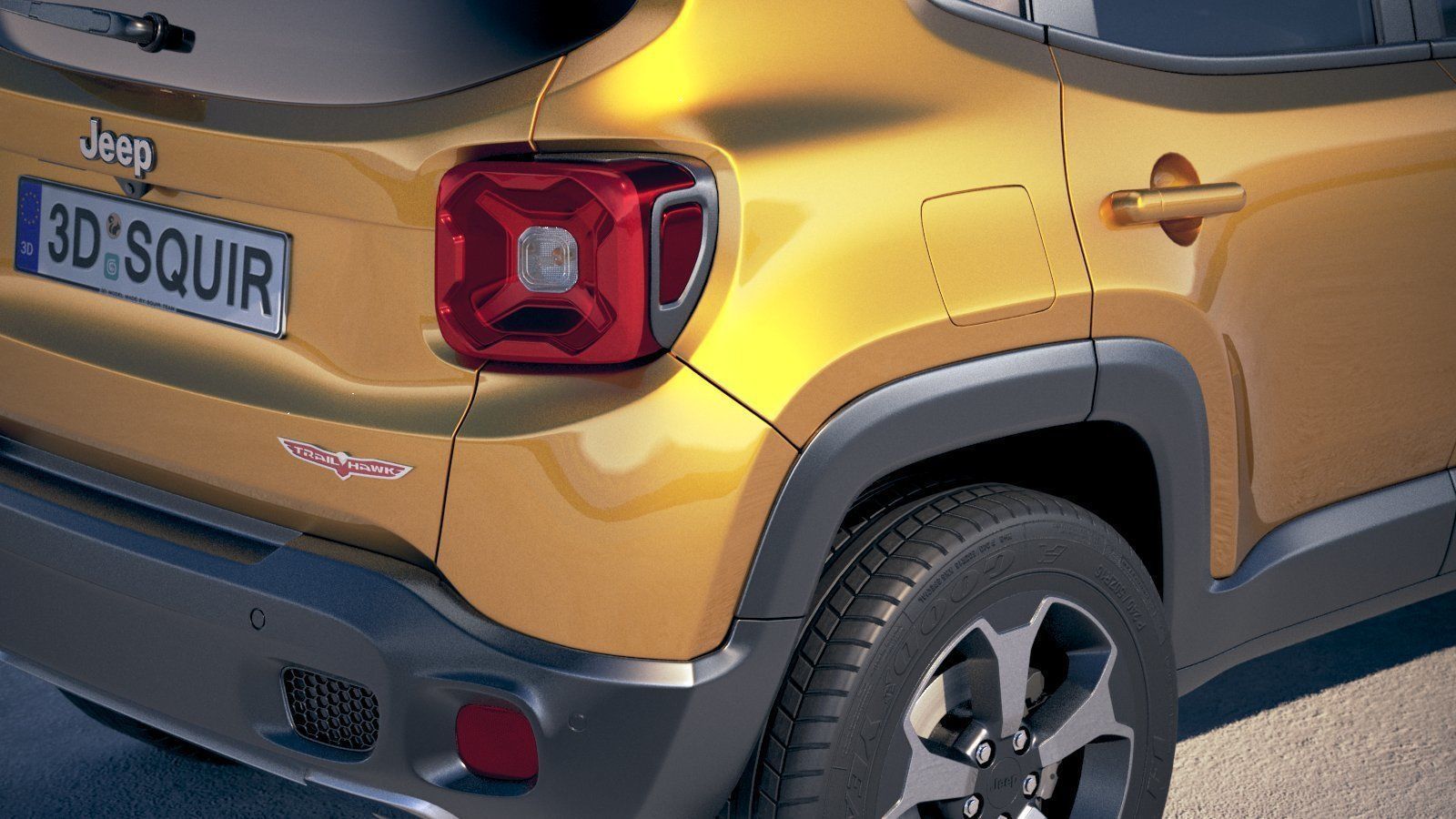 Jeep Renegade 2019 3D model_3