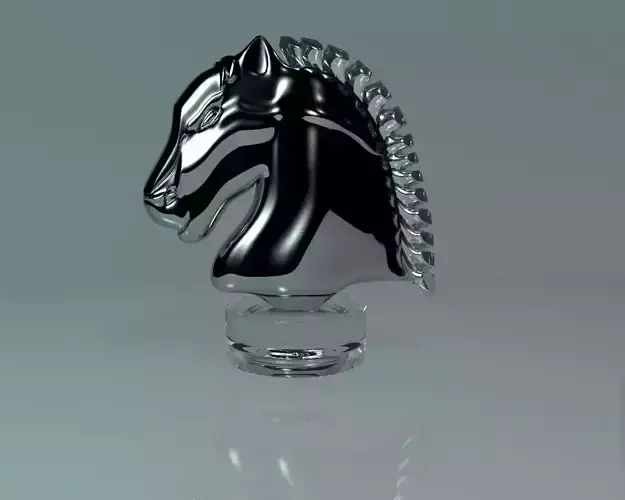 Horse Glass Statuette