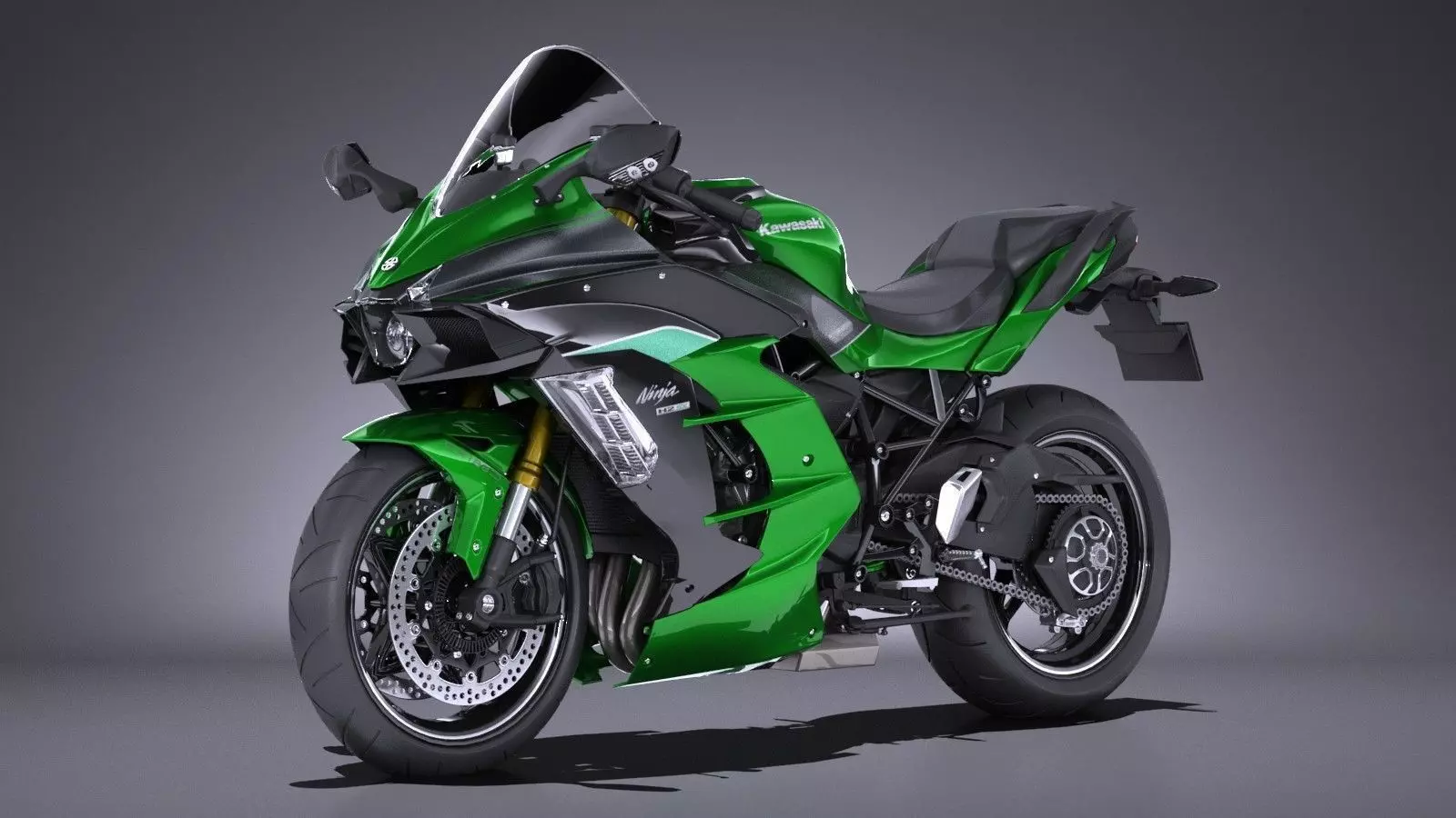 Kawasaki Ninja H2 SX 2018 3D model_0