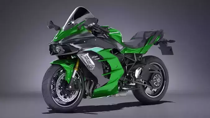 Kawasaki Ninja H2 SX 2018 3D model