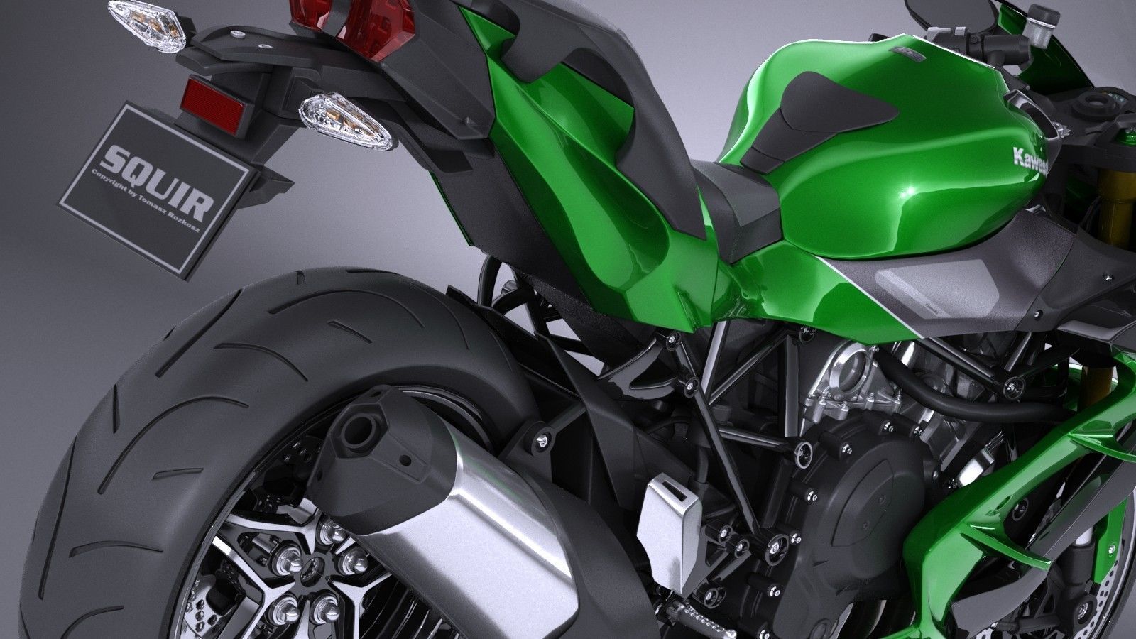 Kawasaki Ninja H2 SX 2018 3D model_3