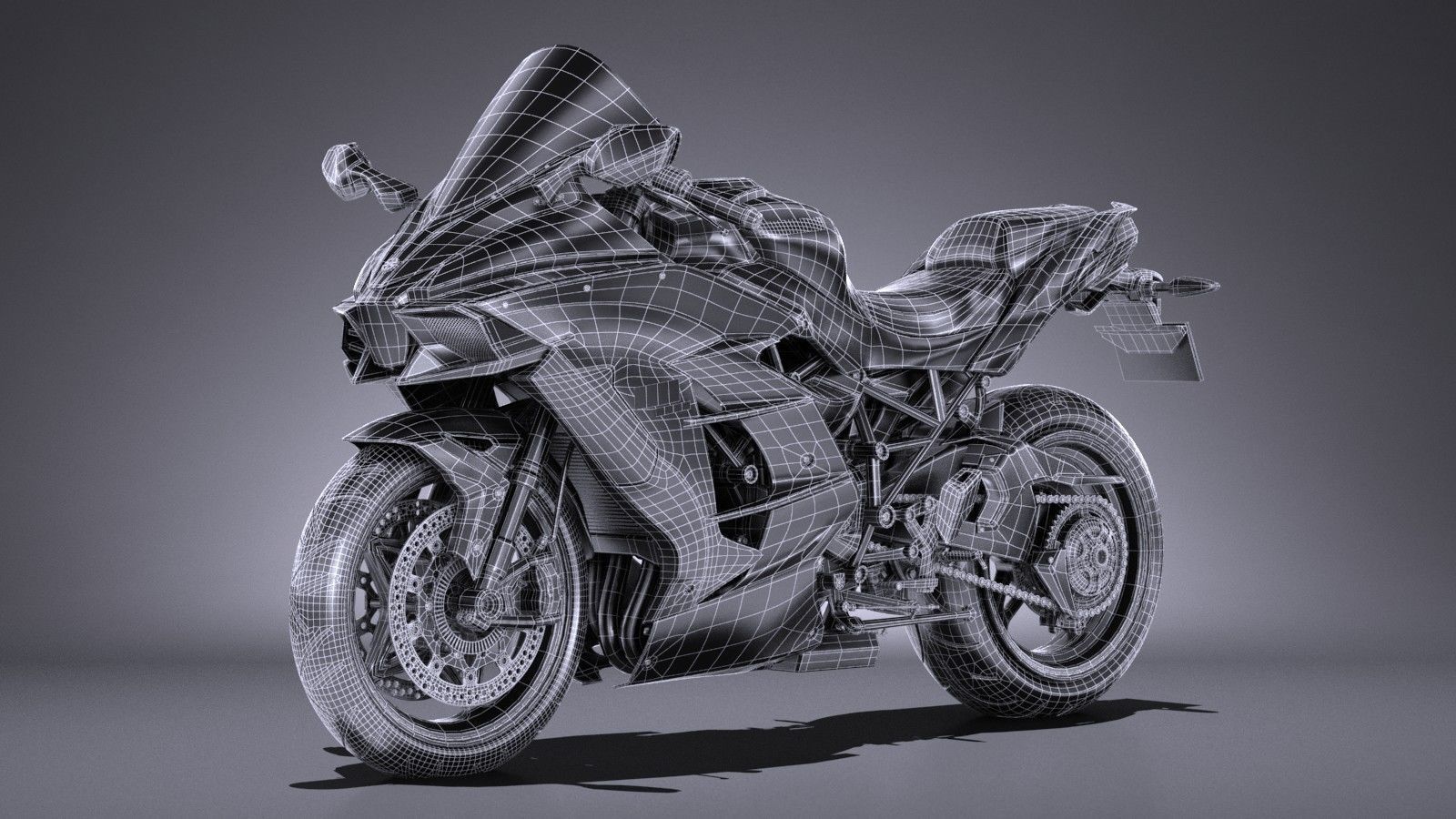 Kawasaki Ninja H2 SX 2018 3D model_15