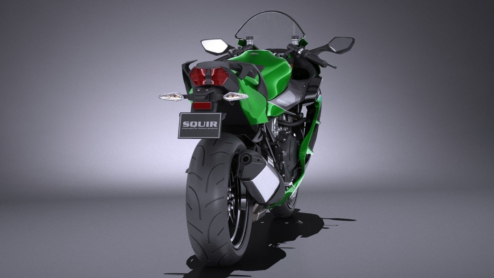 Kawasaki Ninja H2 SX 2018 3D model_4