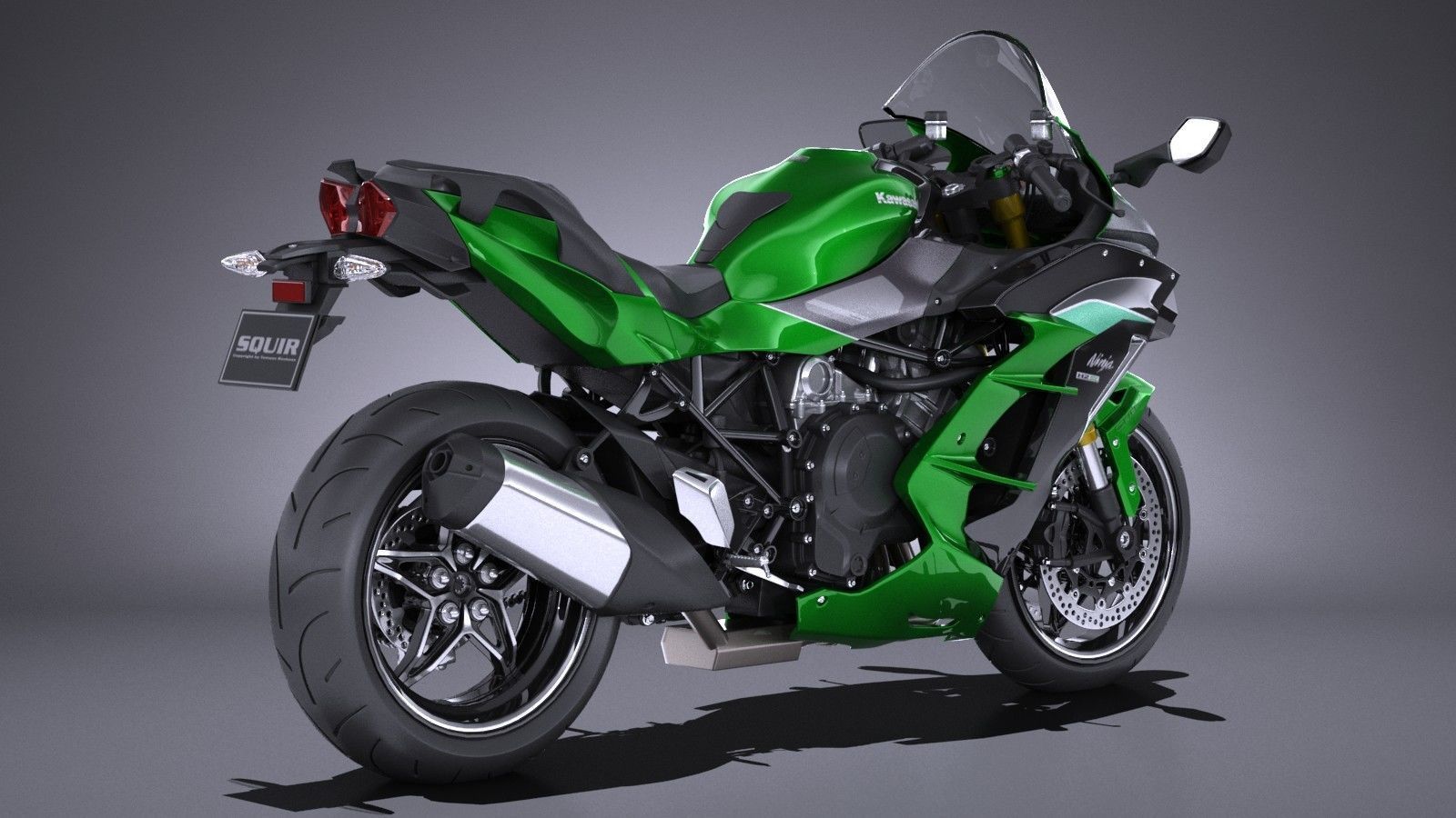 Kawasaki Ninja H2 SX 2018 3D model_5