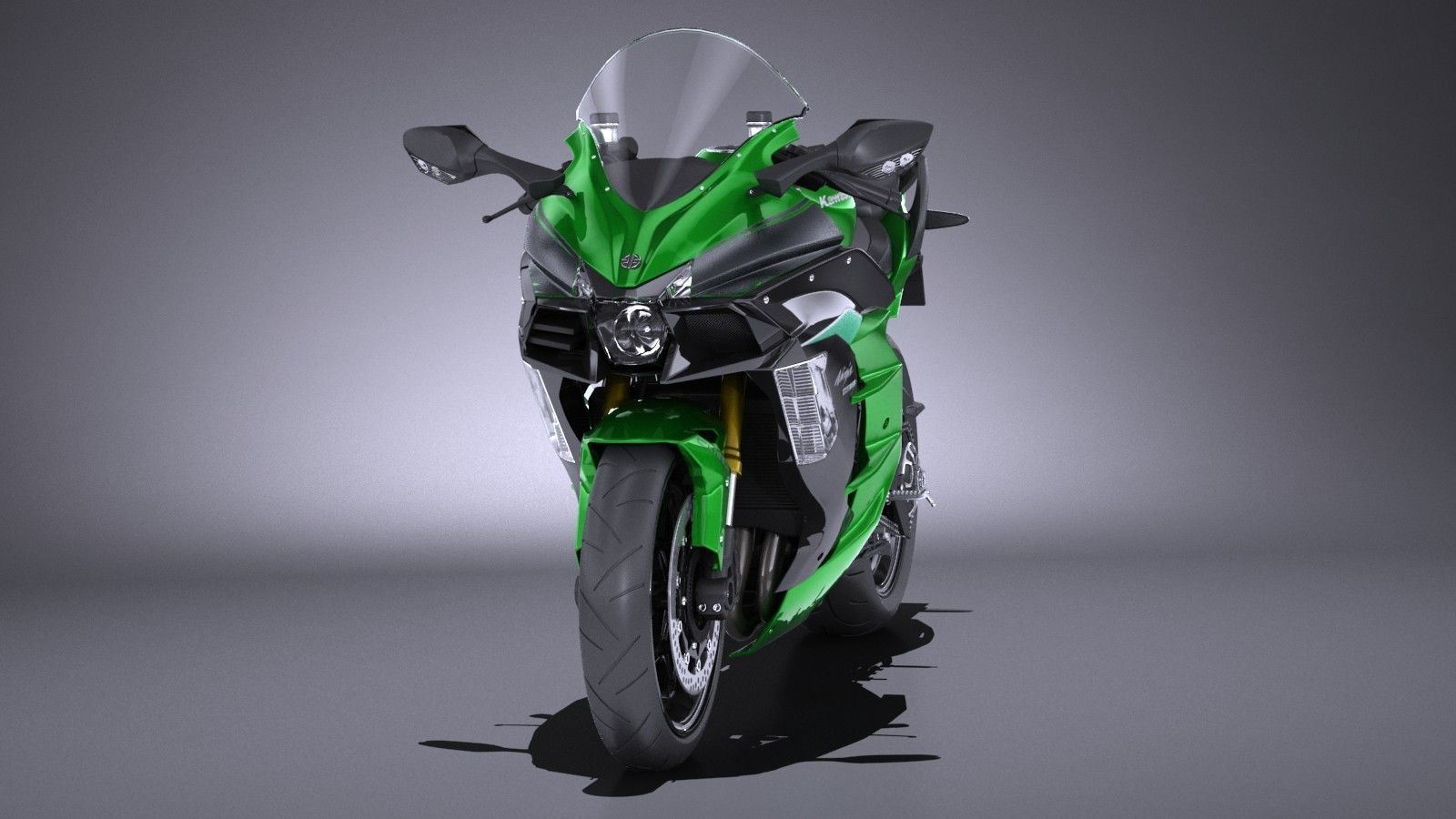 Kawasaki Ninja H2 SX 2018 3D model_1