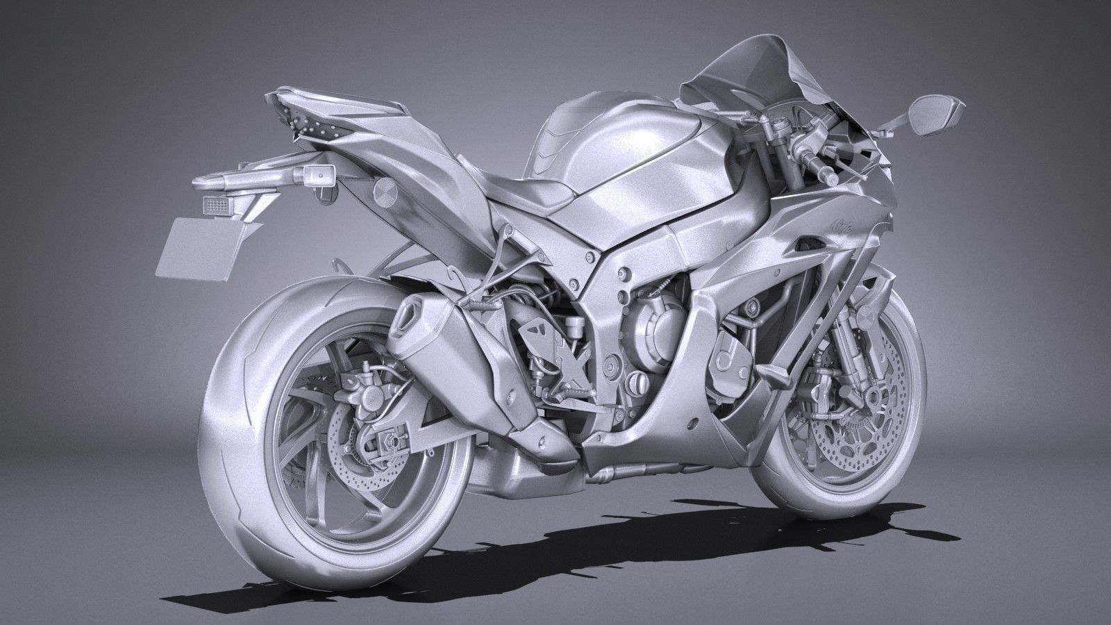 Kawasaki Ninja ZX10R SE 2018 3D model_12
