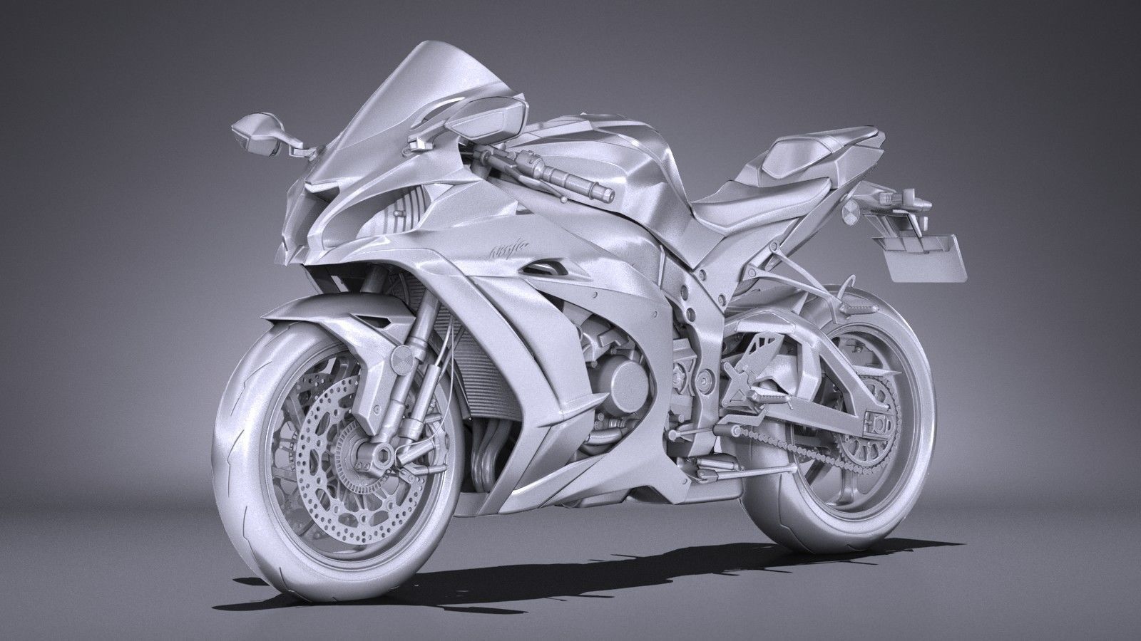 Kawasaki Ninja ZX10R SE 2018 3D model_9