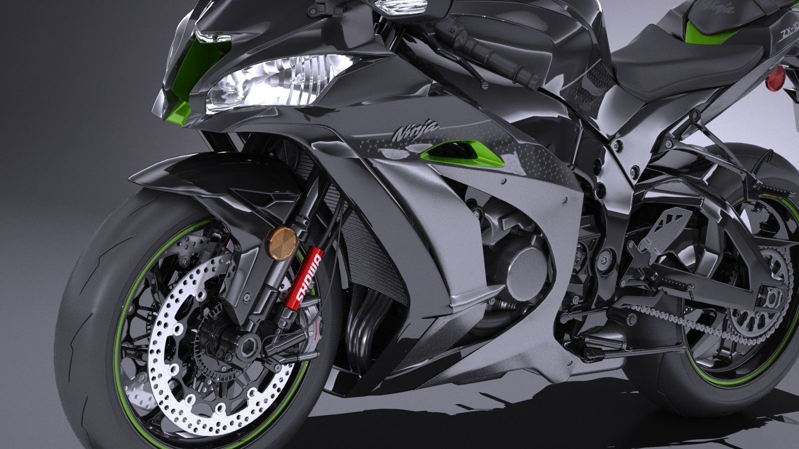 Kawasaki Ninja ZX10R SE 2018 3D model_2