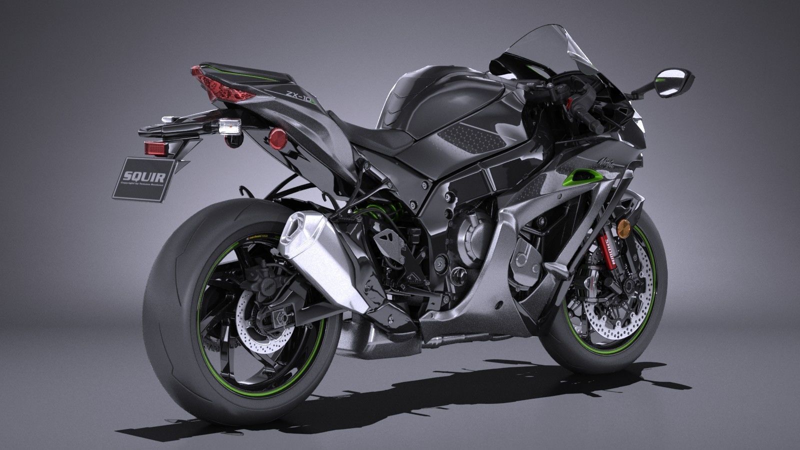 Kawasaki Ninja ZX10R SE 2018 3D model_5