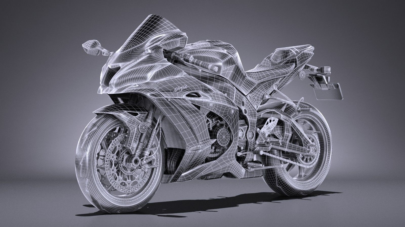 Kawasaki Ninja ZX10R SE 2018 3D model_13