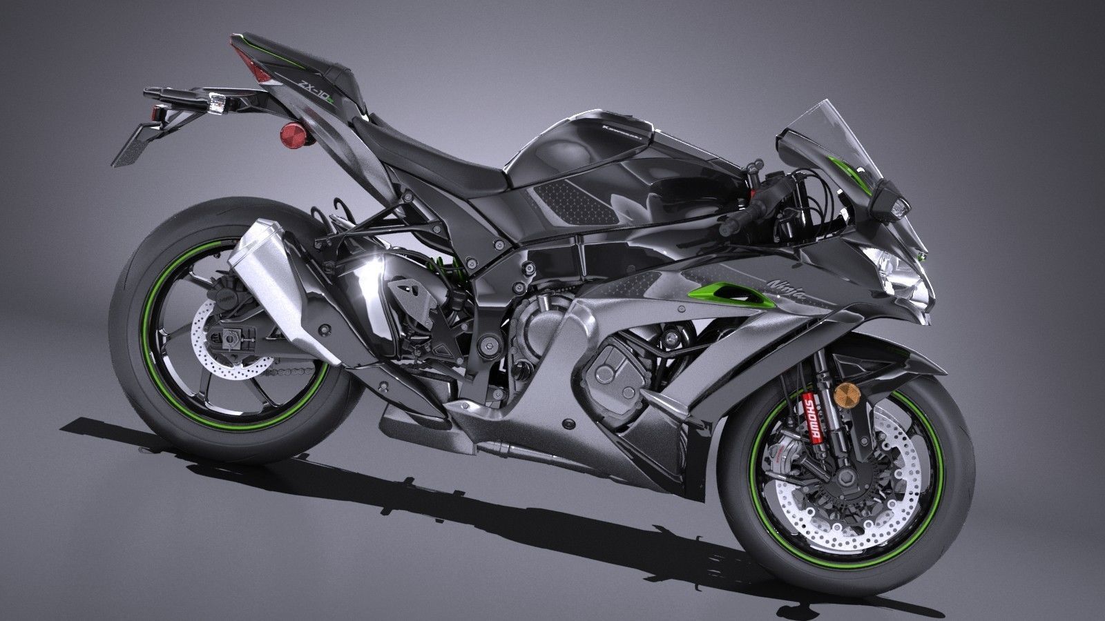 Kawasaki Ninja ZX10R SE 2018 3D model_6