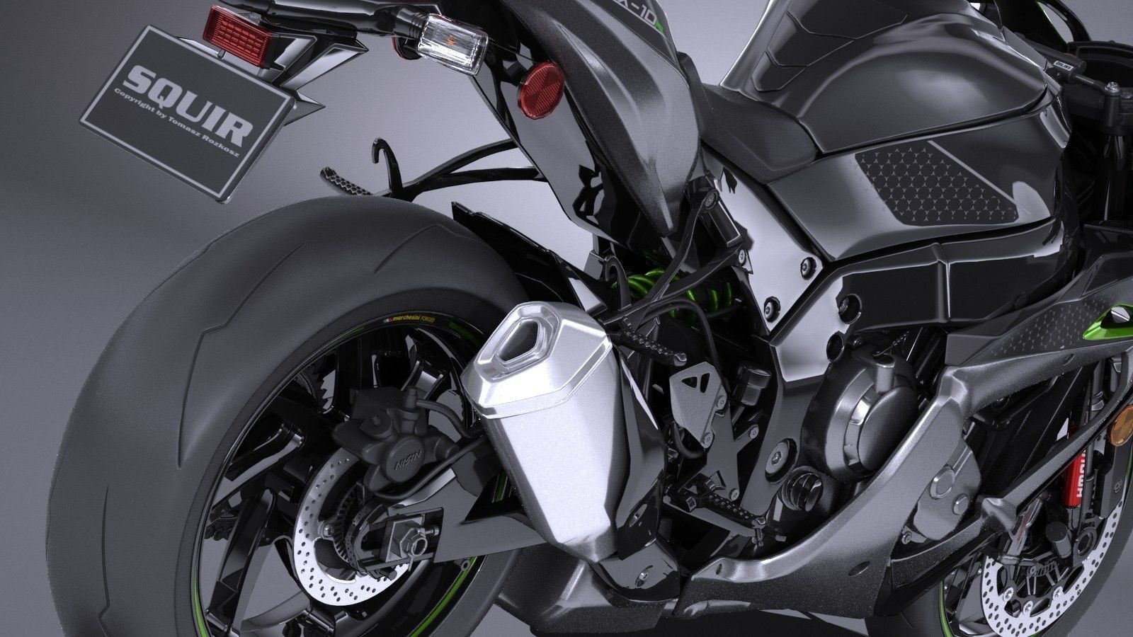 Kawasaki Ninja ZX10R SE 2018 3D model_3