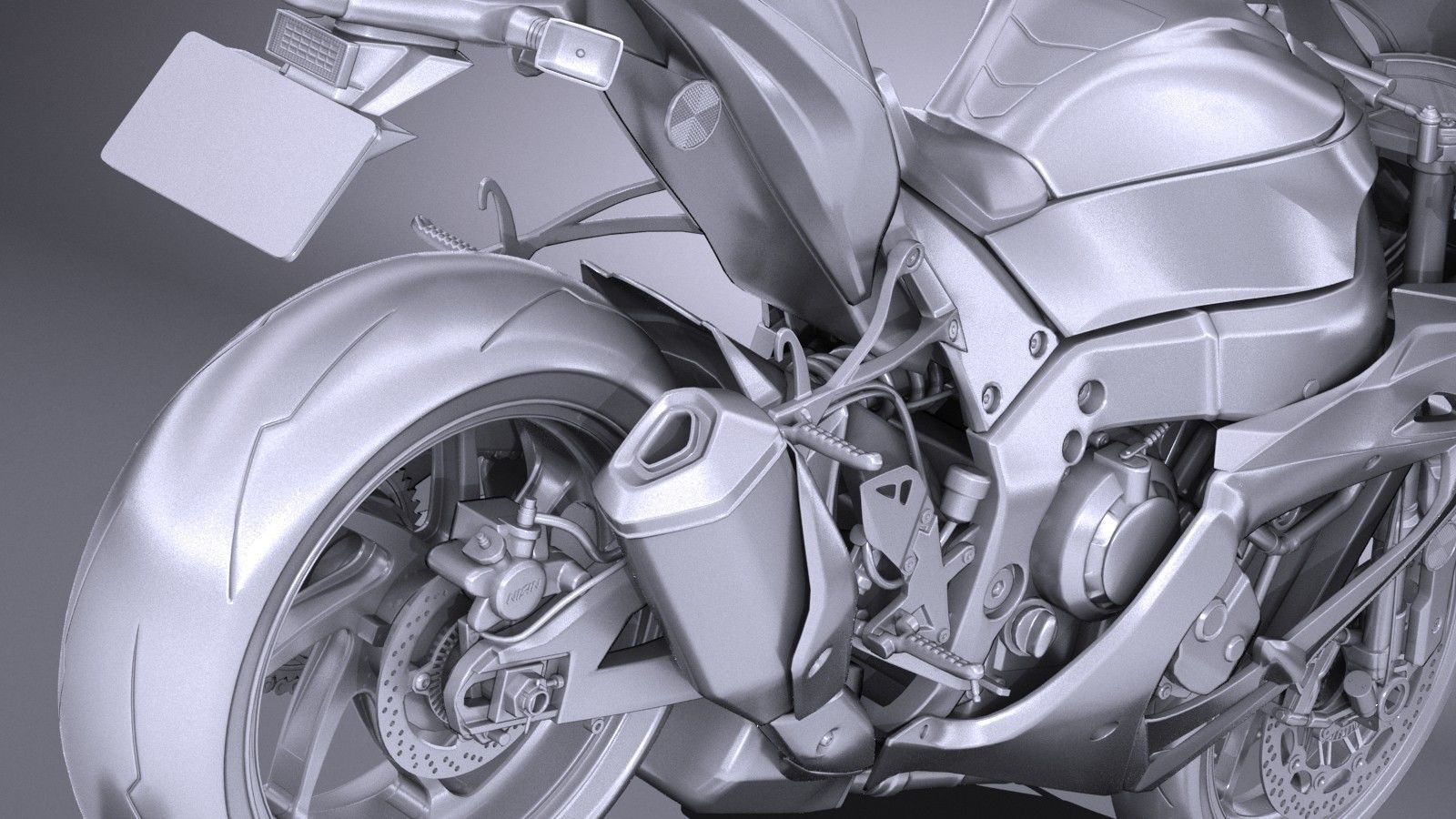 Kawasaki Ninja ZX10R SE 2018 3D model_11