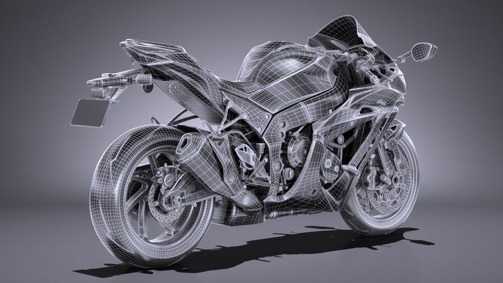 Kawasaki Ninja ZX10R SE 2018 3D model_14