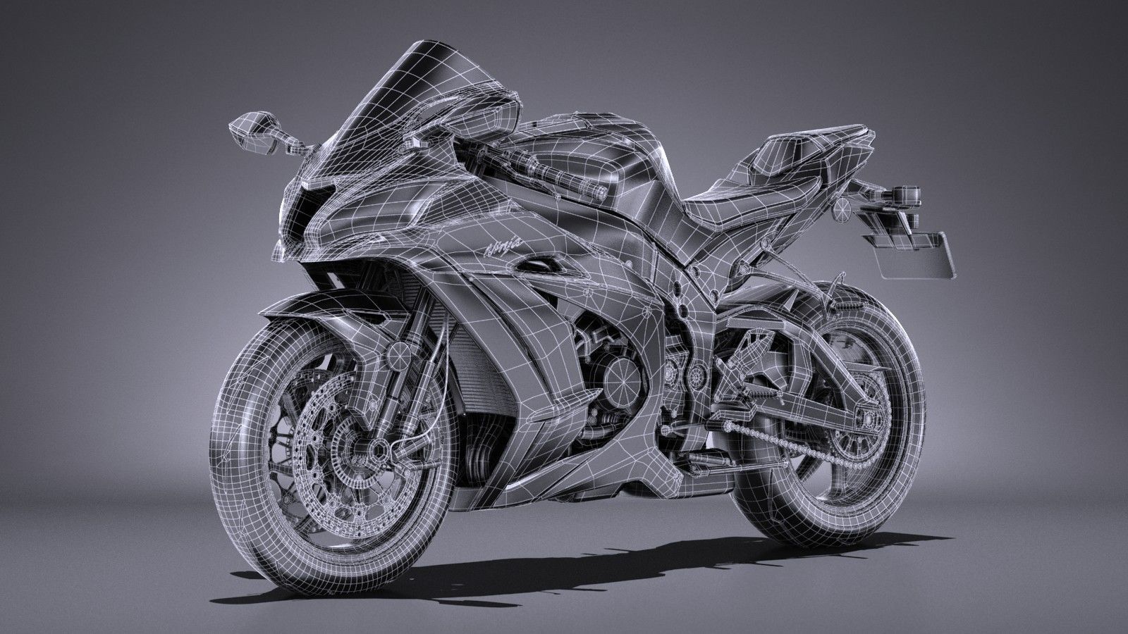 Kawasaki Ninja ZX10R SE 2018 3D model_15