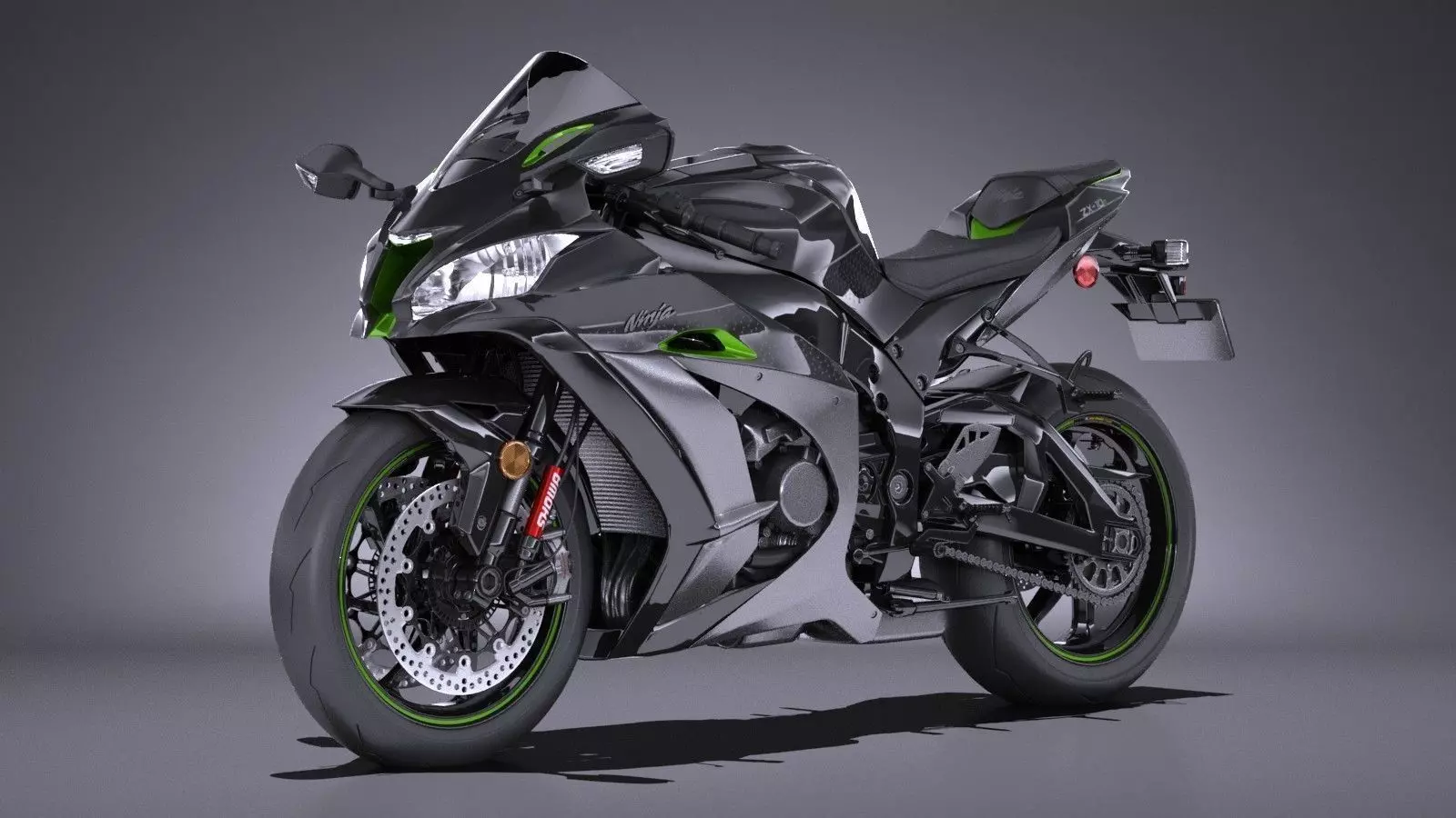 Kawasaki Ninja ZX10R SE 2018 3D model_0
