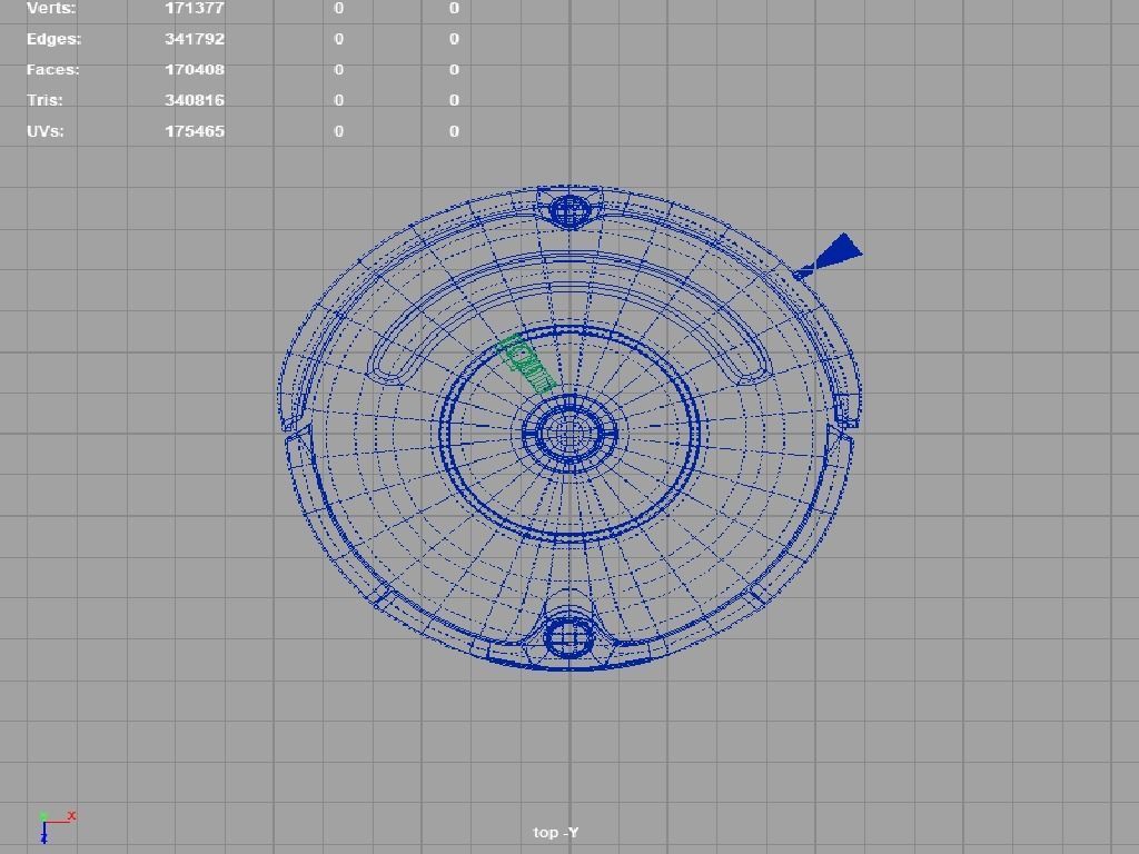 IRobot robotic vacuum cleaner 3D model_5