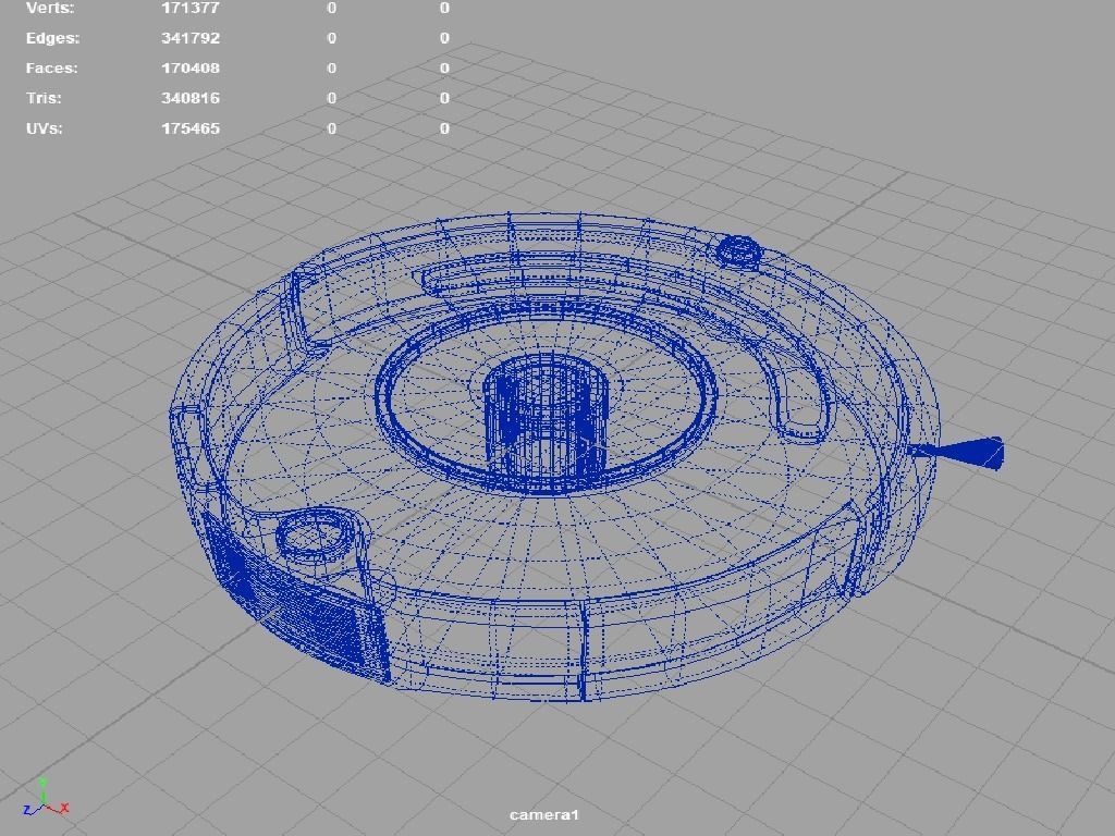 IRobot robotic vacuum cleaner 3D model_4