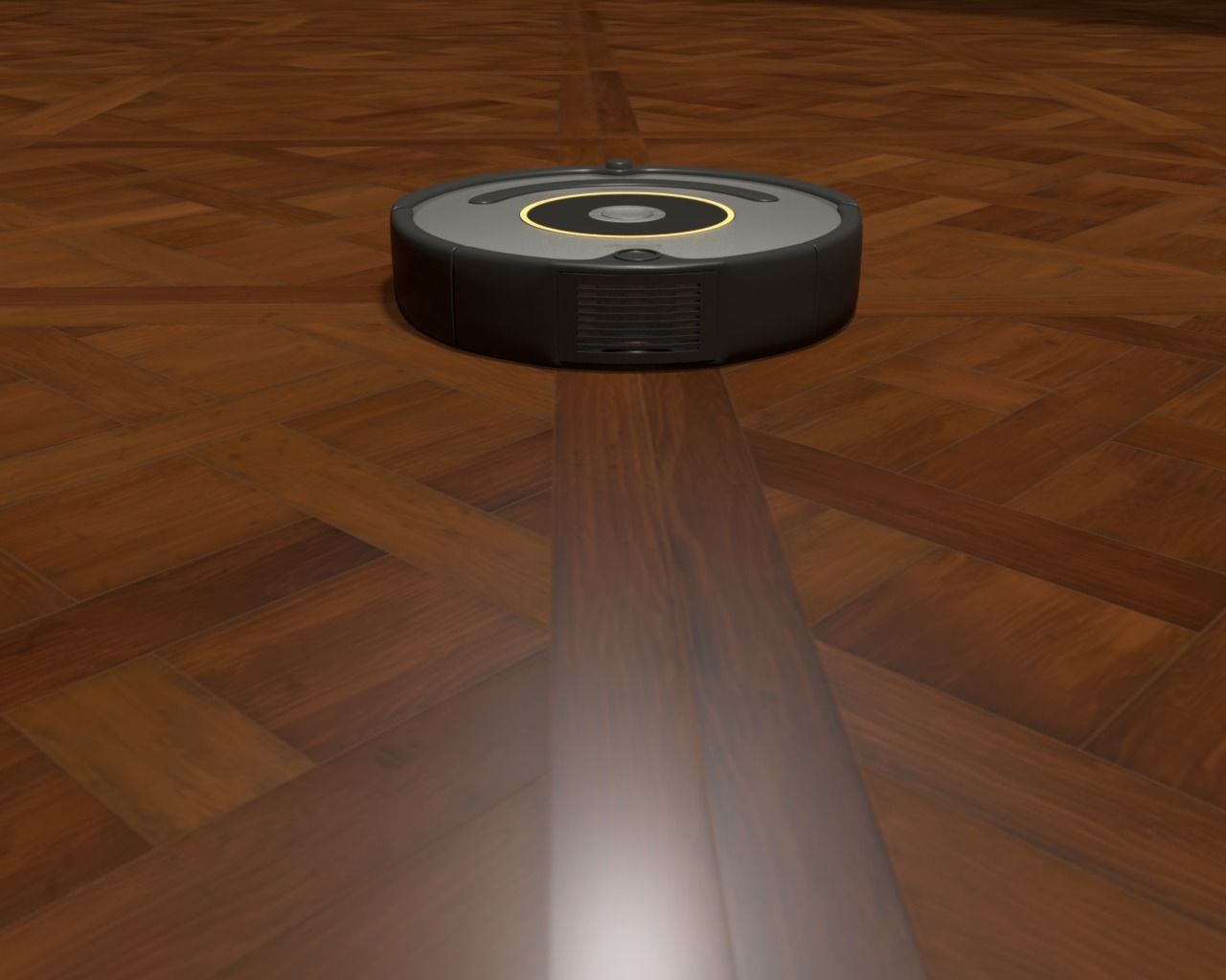 IRobot robotic vacuum cleaner 3D model_1