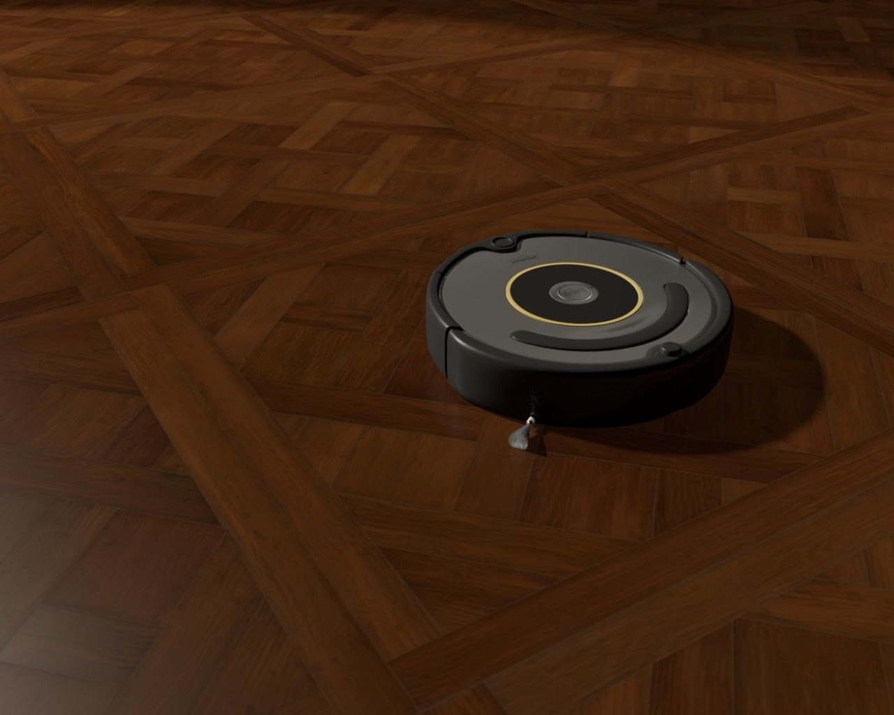 IRobot robotic vacuum cleaner 3D model_3