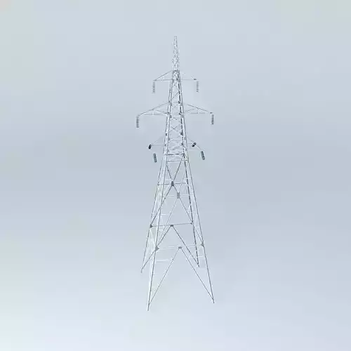 Transmission line tower %2326 Chiekurkalns Riga Latvia