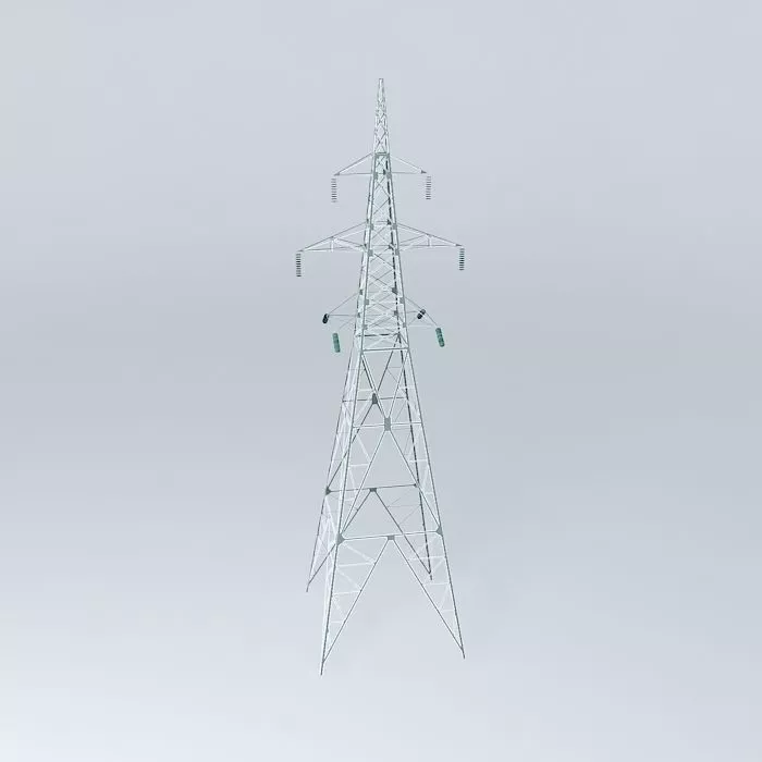 Transmission line tower %2326 Chiekurkalns Riga Latvia Free 3D model