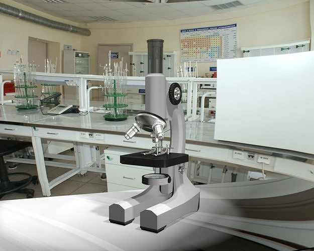 MIcroscop microscope 3D model