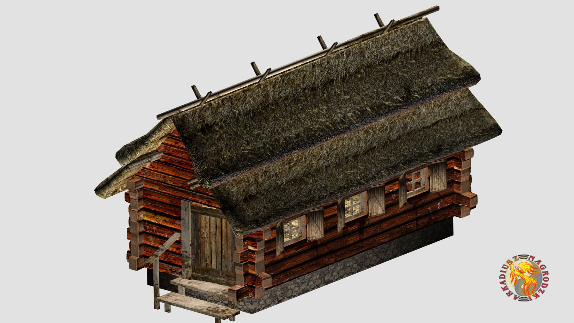 country cottage2  Low-poly 3D model_2