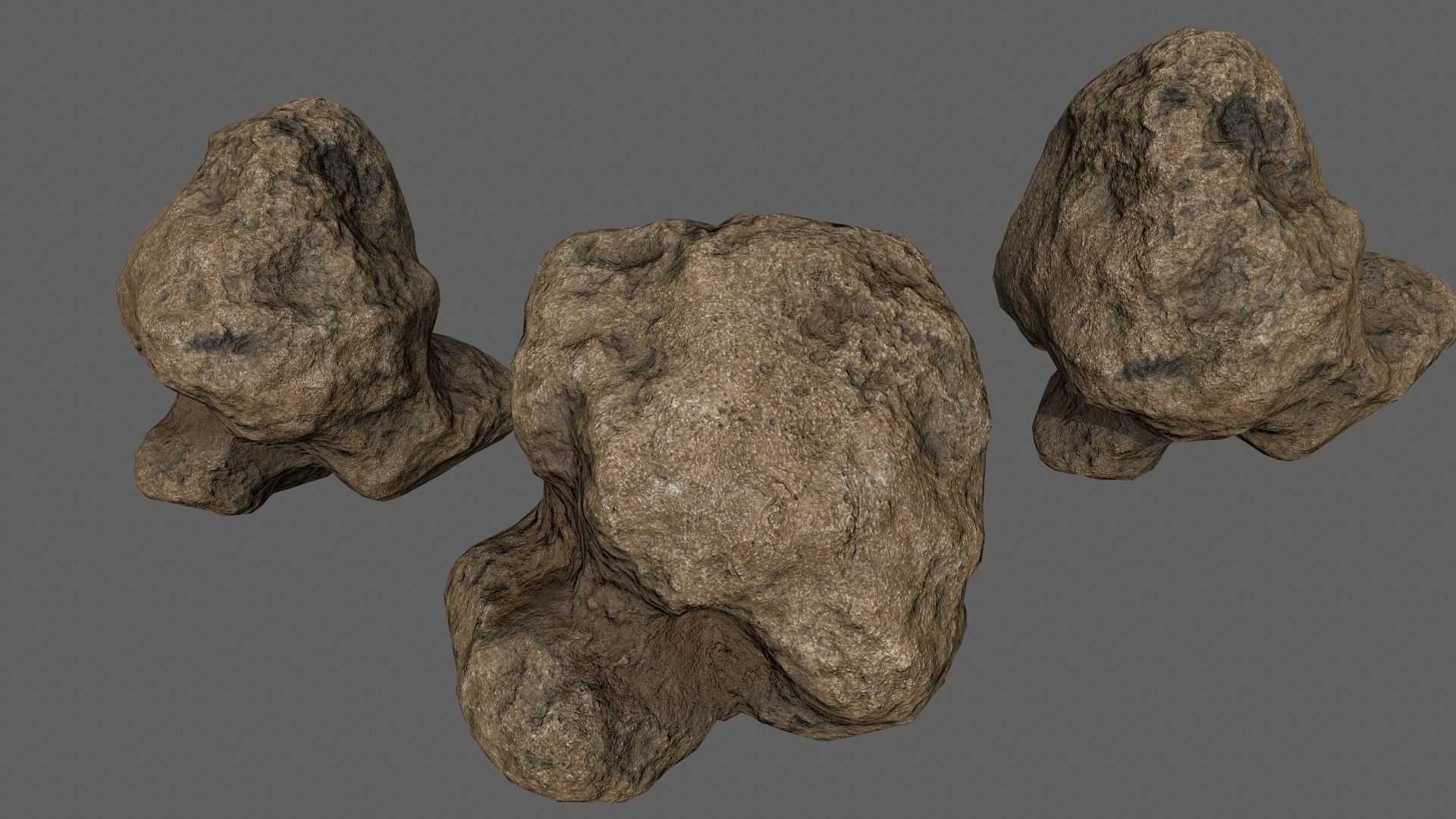 desert rocks Low-poly 3D model_10