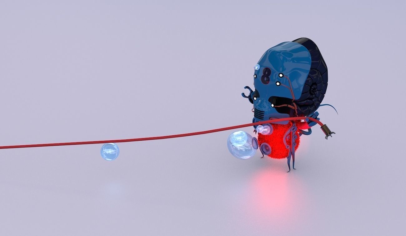 Aliens Tug of War 3D model_2